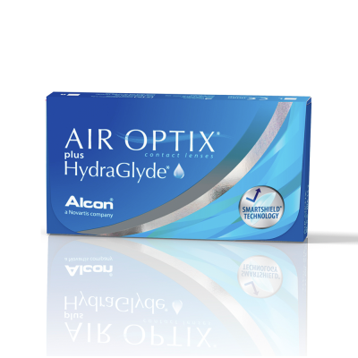 Měsíční kontaktní čočky Air Optix HydraGlyde (3 čočky)