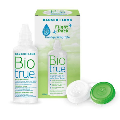 roztok na kontaktn oky Biotrue Flight Pack 100 ml s pouzdrem