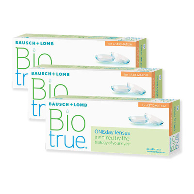 jednodenní kontaktní čočky Biotrue ONEday for Astigmatism (90 čoček)