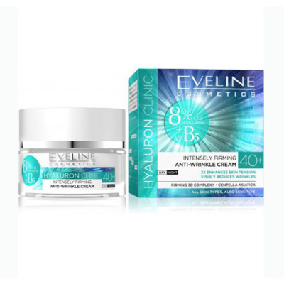 Eveline Cosmetics HYALURON CLINIC 40+ denní a noční zpevňující pleťový krém 50 ml