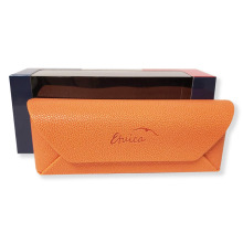 Luxusní psaníčkové pouzdro na brýle 800185 oranžové