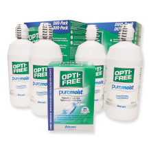 OPTI-FREE PureMoist 4x 300 ml + 60 ml s pouzdry