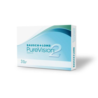 měsíční kontaktní čočky PureVision 2HD (3 čočky)
