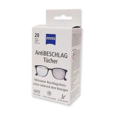 ZEISS Vlhčené ubrousky proti zamlžování brýlových skel Antifog 20 ks